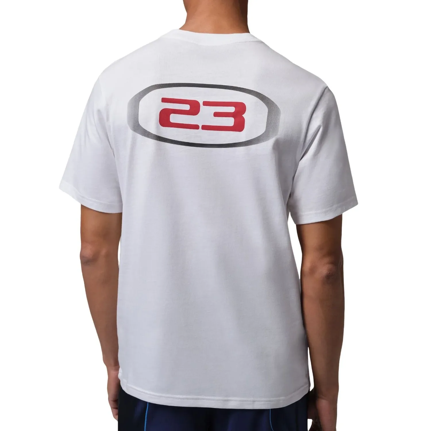 Футболка Air Jordan Sport Dri-FIT 'White Black University Red' — фото 2