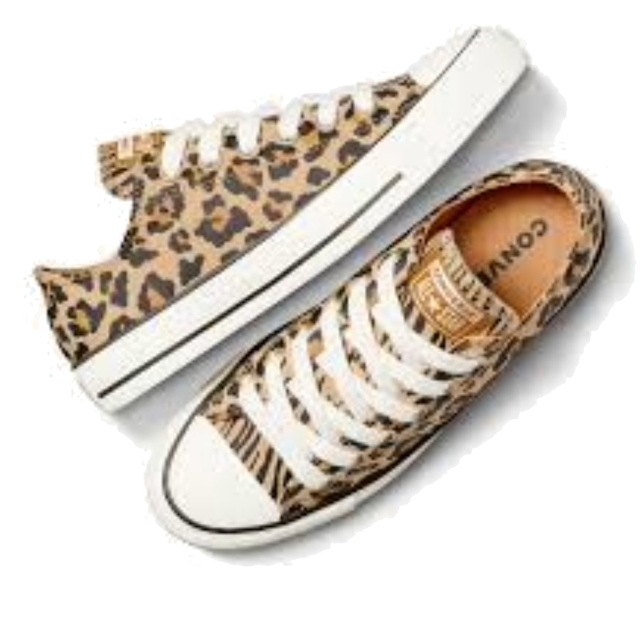 Кроссовки (WMNS) Converse Chuck Taylor All Star Leopard 'Yellow Black White', желтый