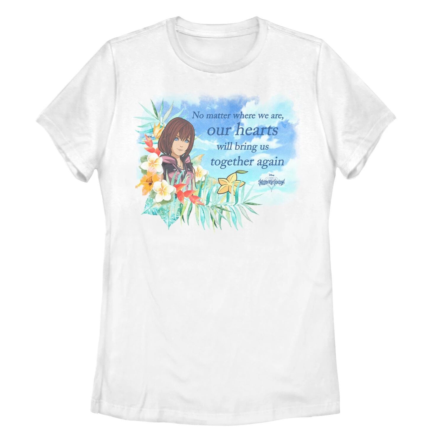 

Детская футболка с цветочным рисунком Kingdom Hearts Kairi Licensed Character