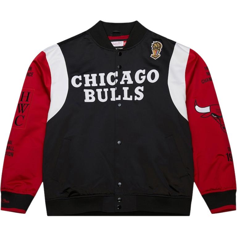 

Куртка Mitchell & Ness x NBA Chicago Bulls Team Origins Satin Mitchell Ness, черный