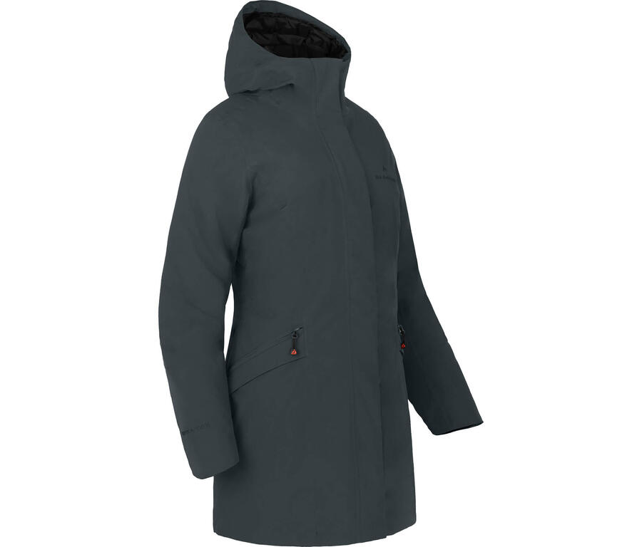 

BERGSON Зимнее пальто теплое утепленное, водонепроницаемость 20000 мм водяного столба, серое