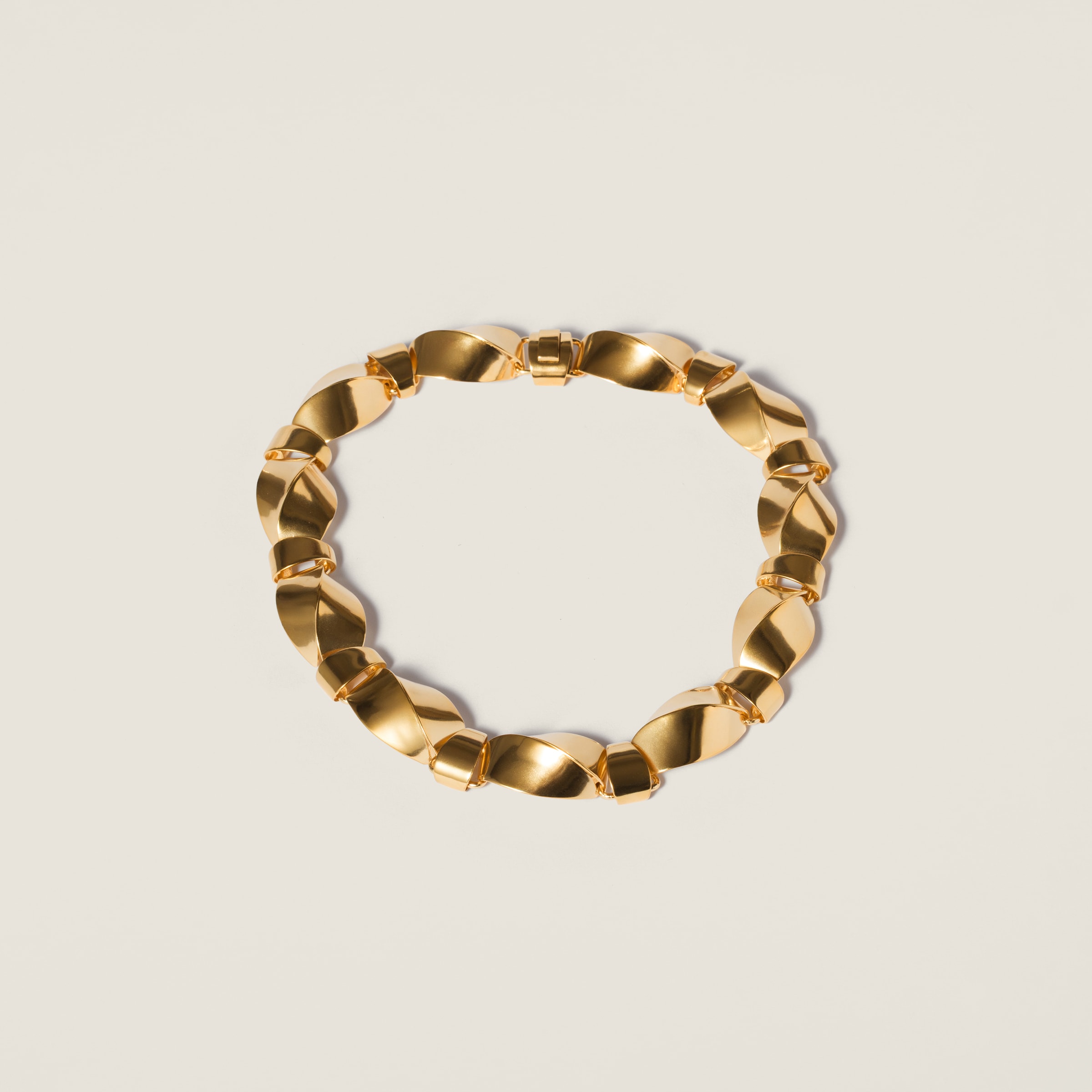 

Металлическое ожерелье MIU MIU, золото/винтаж