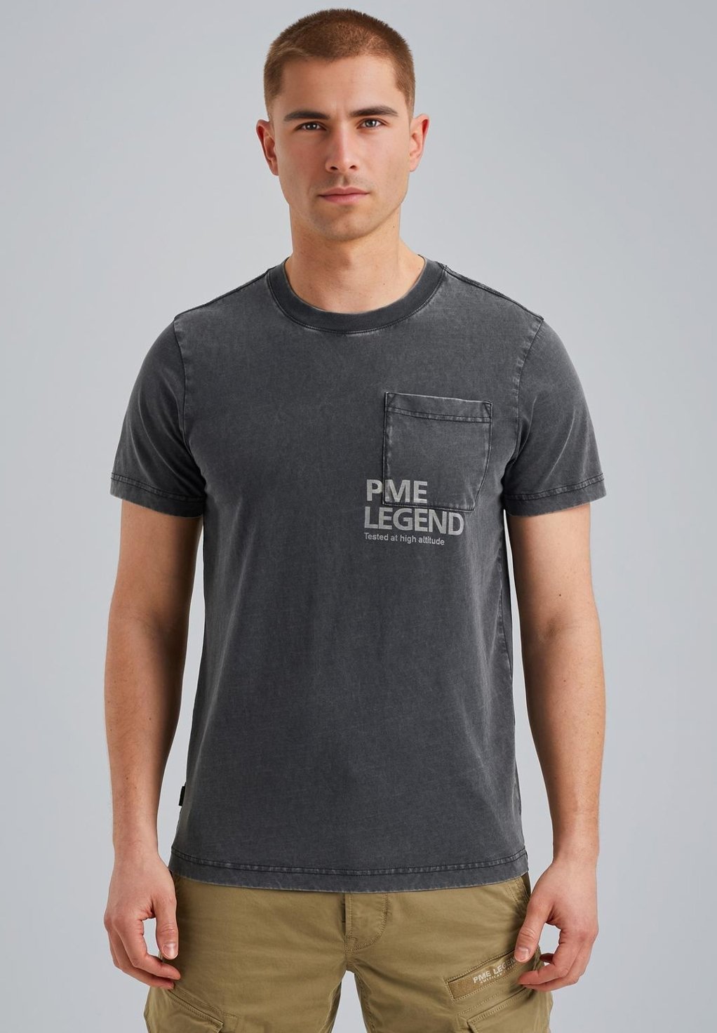 

Футболка с принтом GARMENT-DYE WASH PME Legend, синий