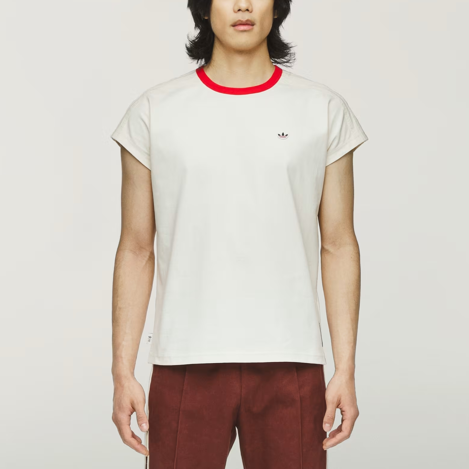 Футболка CLOT DOLMAN TEE BY EDISON CHEN Unisex Adidas Originals, wonder белый — фото 3