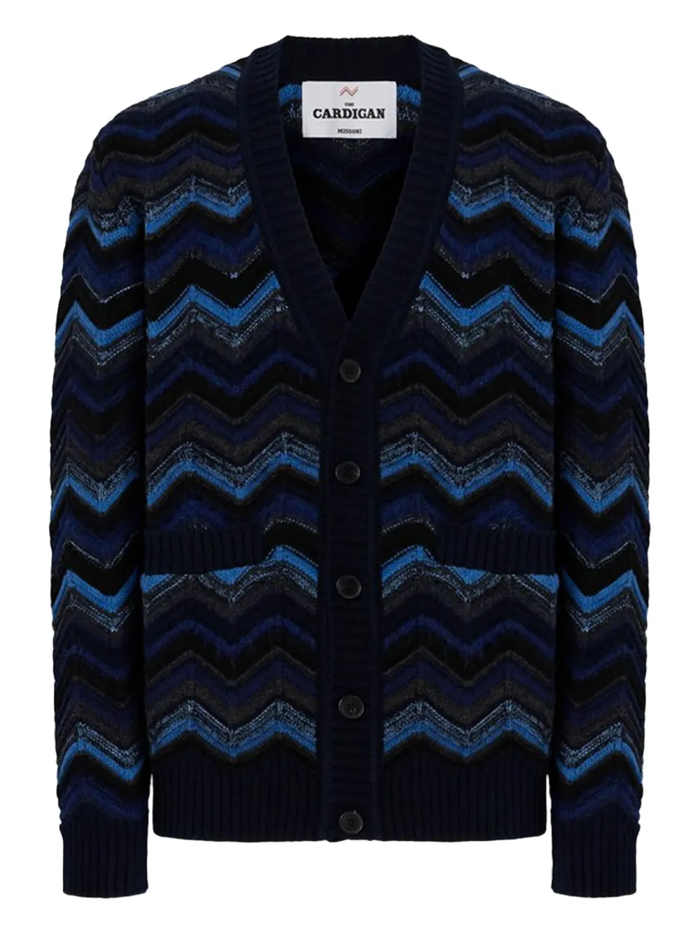 

Кардиган с узором шеврон Missoni, черный