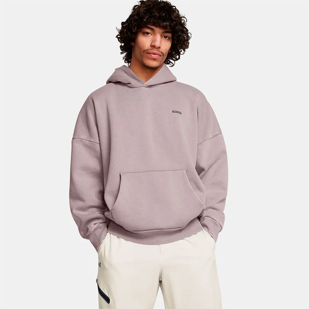 

Худи Under Armour Icon Heavyweight Fleece Wash Oversized, розовый