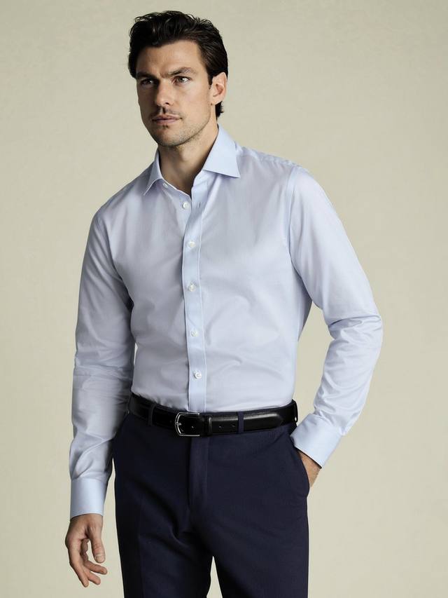 

Рубашка из египетского хлопка Charles Tyrwhitt, Ice Blue