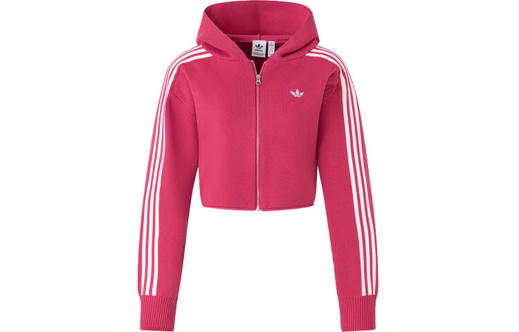

Женский свитер с трилистником, пурпурный Adidas Originals