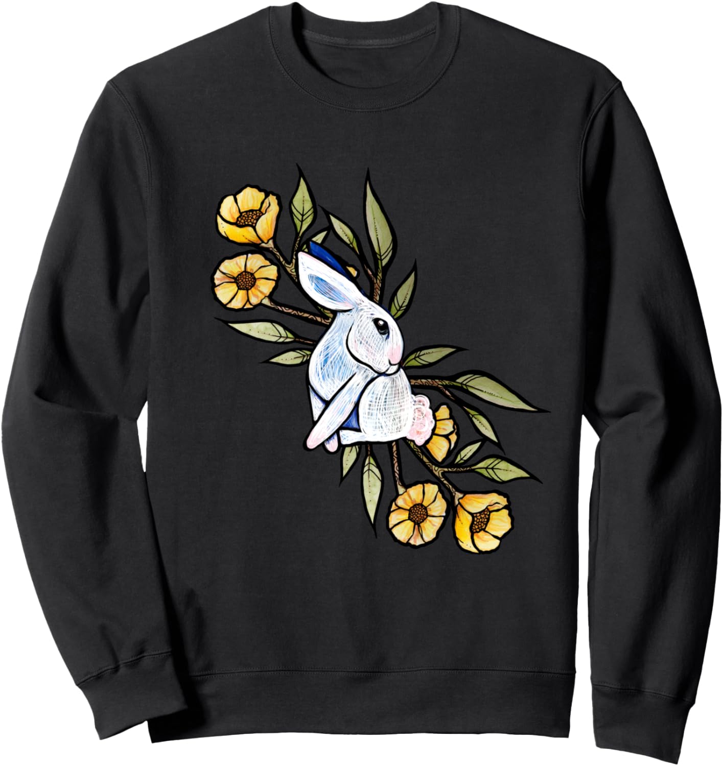 

Толстовка с цветочным рисунком кролика Rabbit Snugg, черный