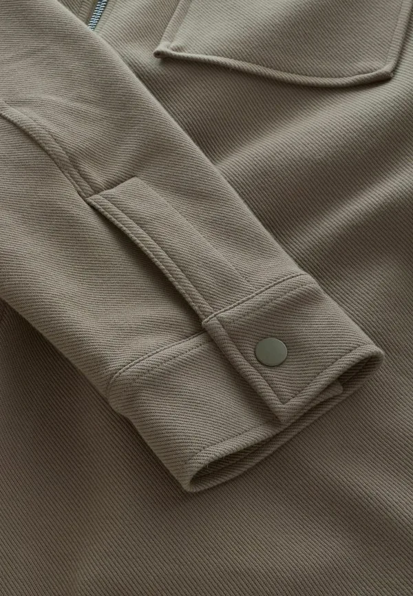 Толстовка без капюшона на подкладке и молнии Next, Neutral Brown — фото 3