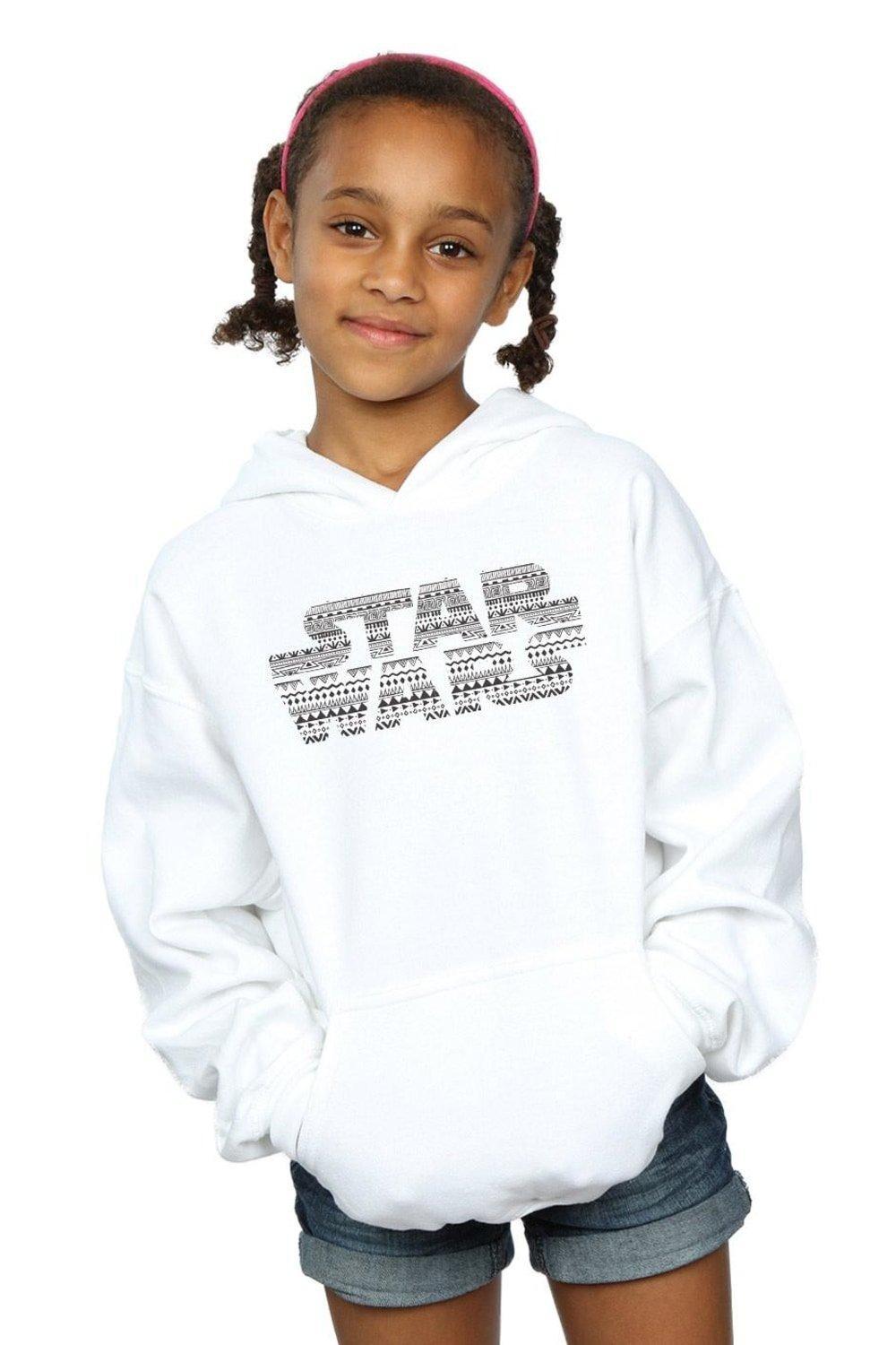 

Толстовка с монохромным логотипом Aztec Star Wars, белый