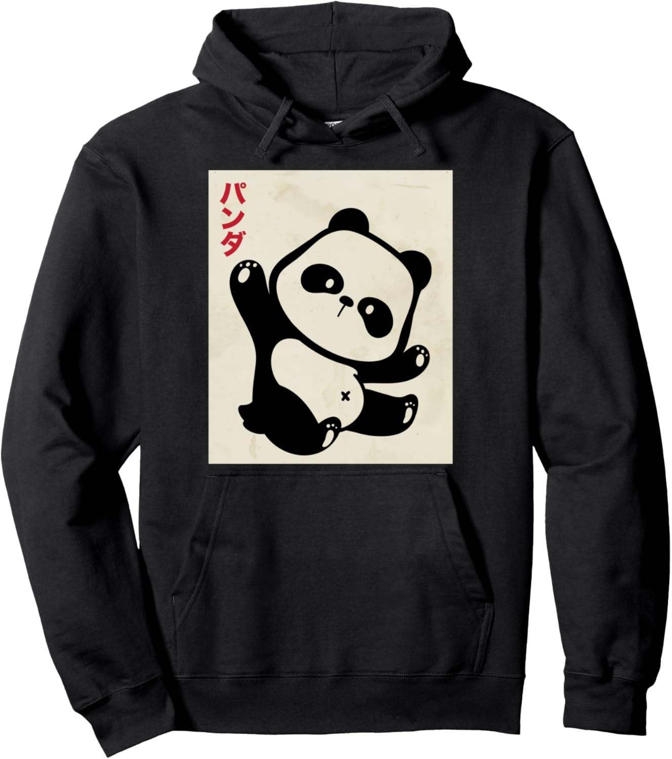 

Пастельная толстовка с капюшоном Panda Ukiyo-e Art Japan Theme Japanese Merch & Vaporwave Aesthetics Gift, черный