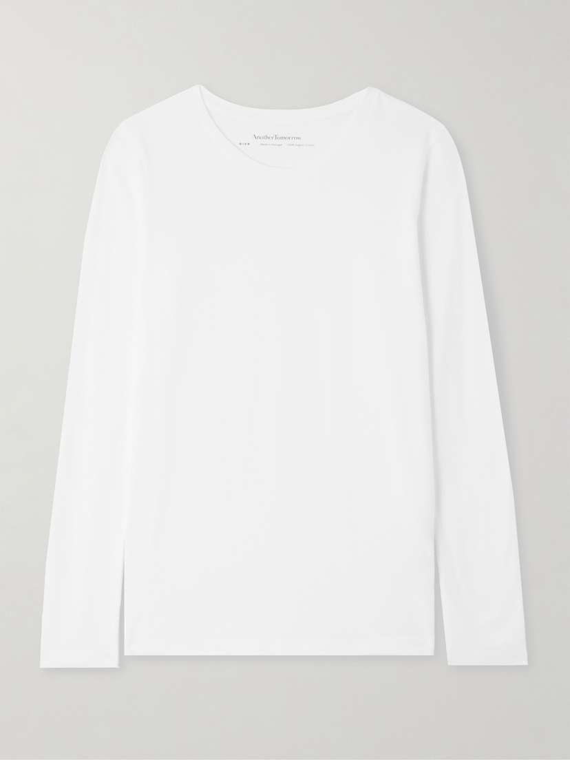 

Футболка из органического хлопкового джерси Another Tomorrow, белый