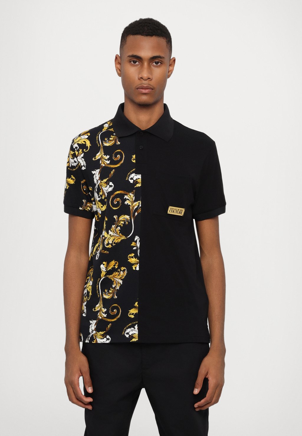 

Рубашка поло BAROCCO OUTLINE Versace Jeans Couture, черный