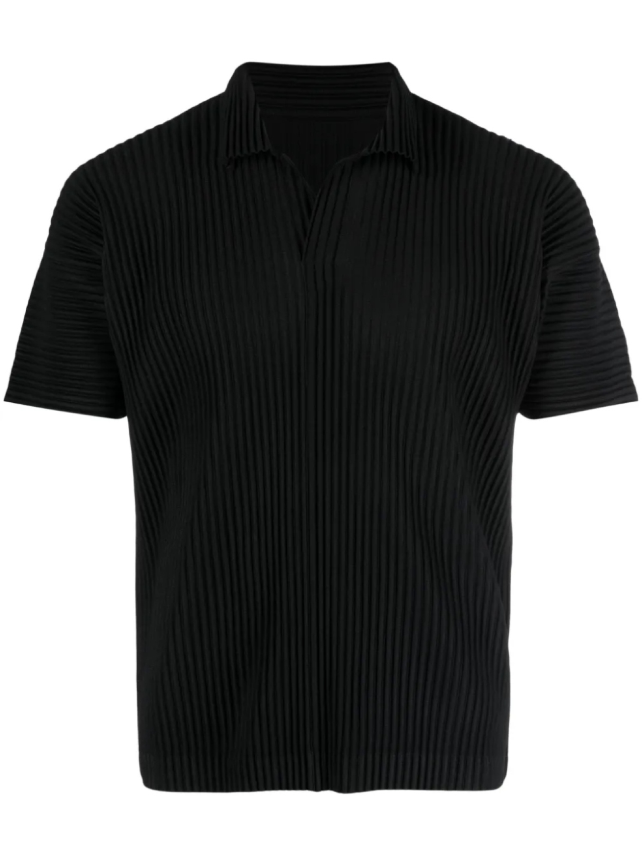 

Homme Plissé Issey Miyake плиссированная рубашка поло, черный
