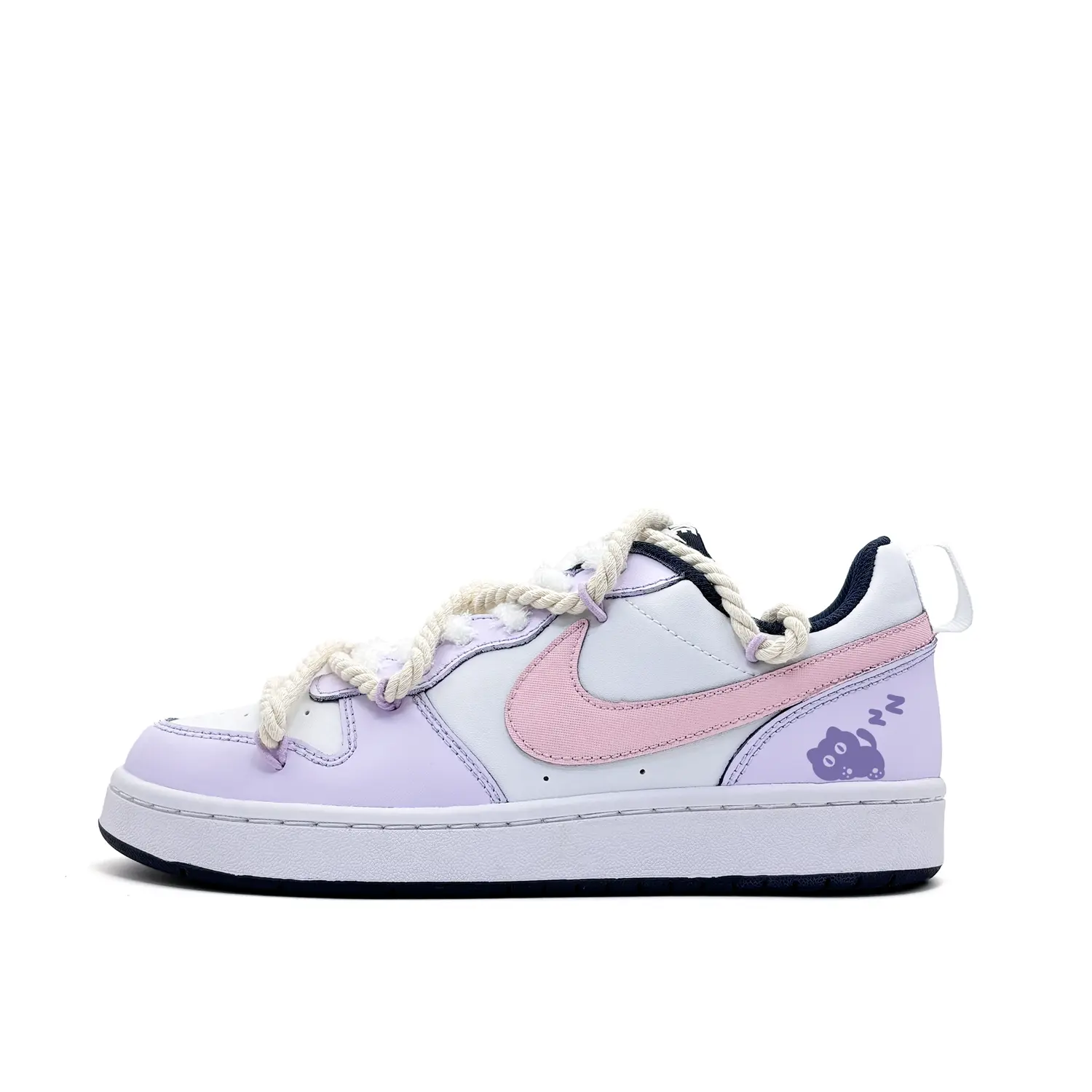 

Детские скейтерские кроссовки Court Borough для младших школьников Nike, фиолетовый/розовый