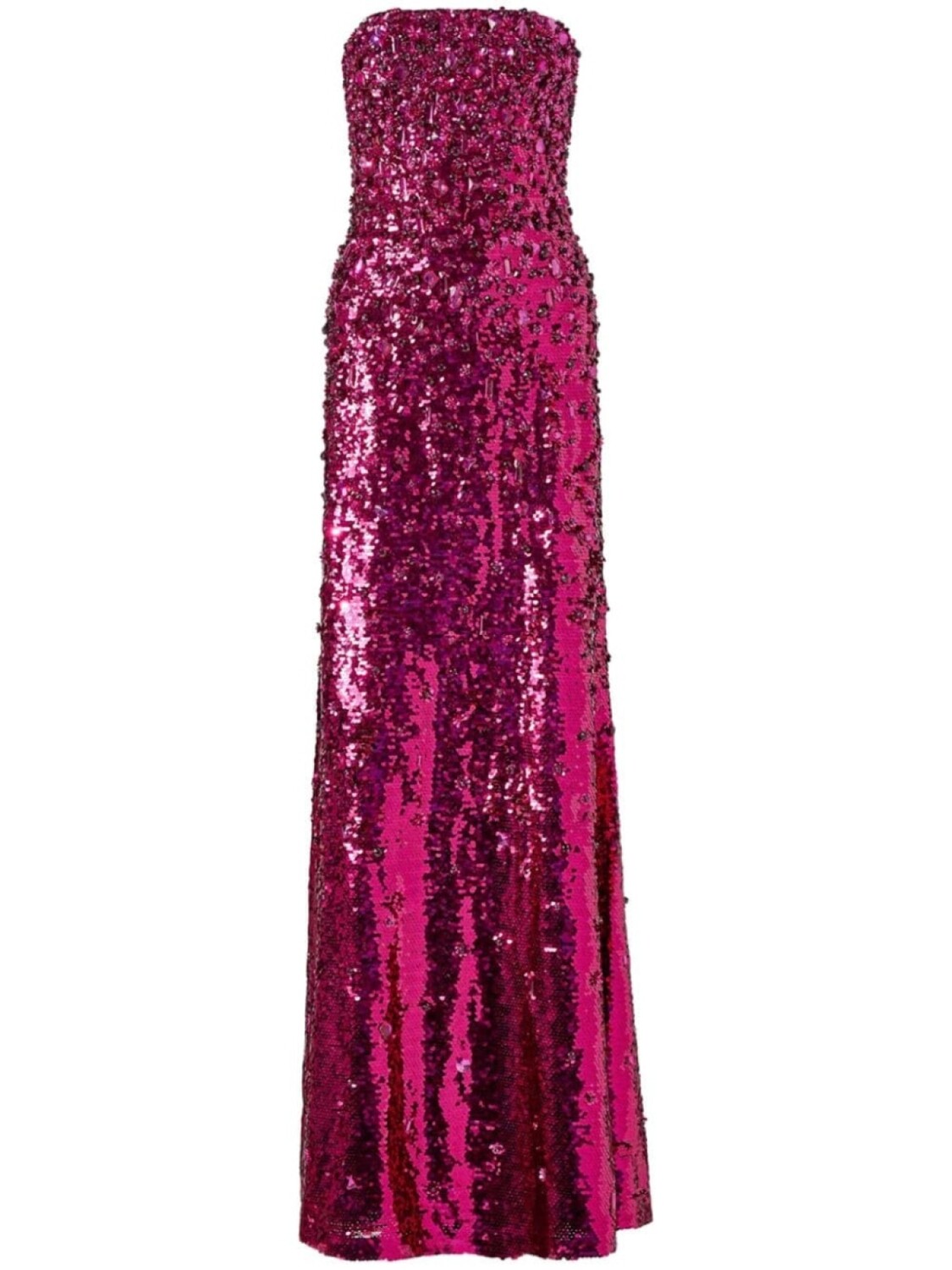 

Макси-платье, украшенное пайетками Carolina Herrera, розовый