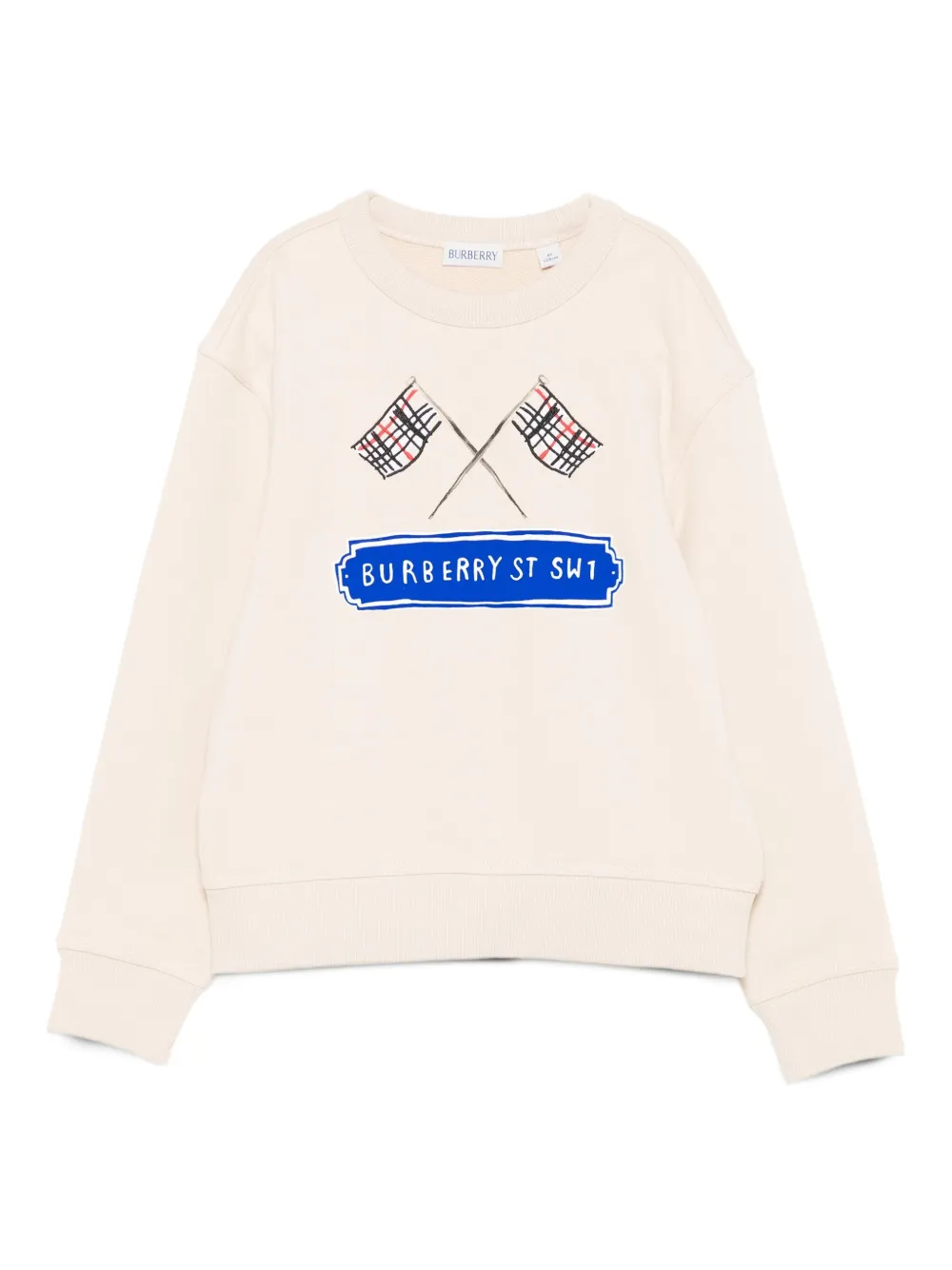 

Толстовка с логотипом BURBERRY KIDS, нейтральный
