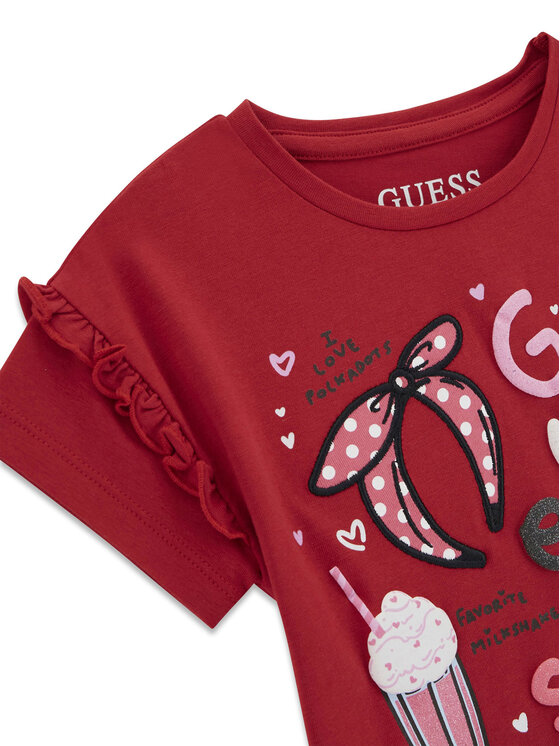 Футболка regular fit K6RI04 K6YW4 Guess, красный — фото 3