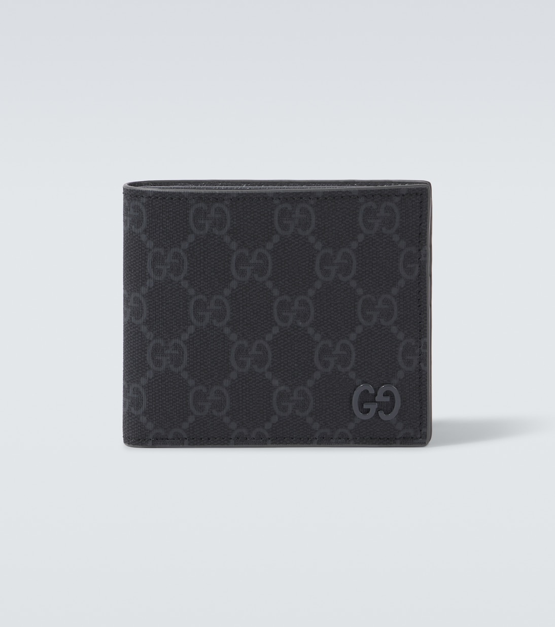 

GG Canvas кошелек-книжка Gucci, Black/Steel/Steel
