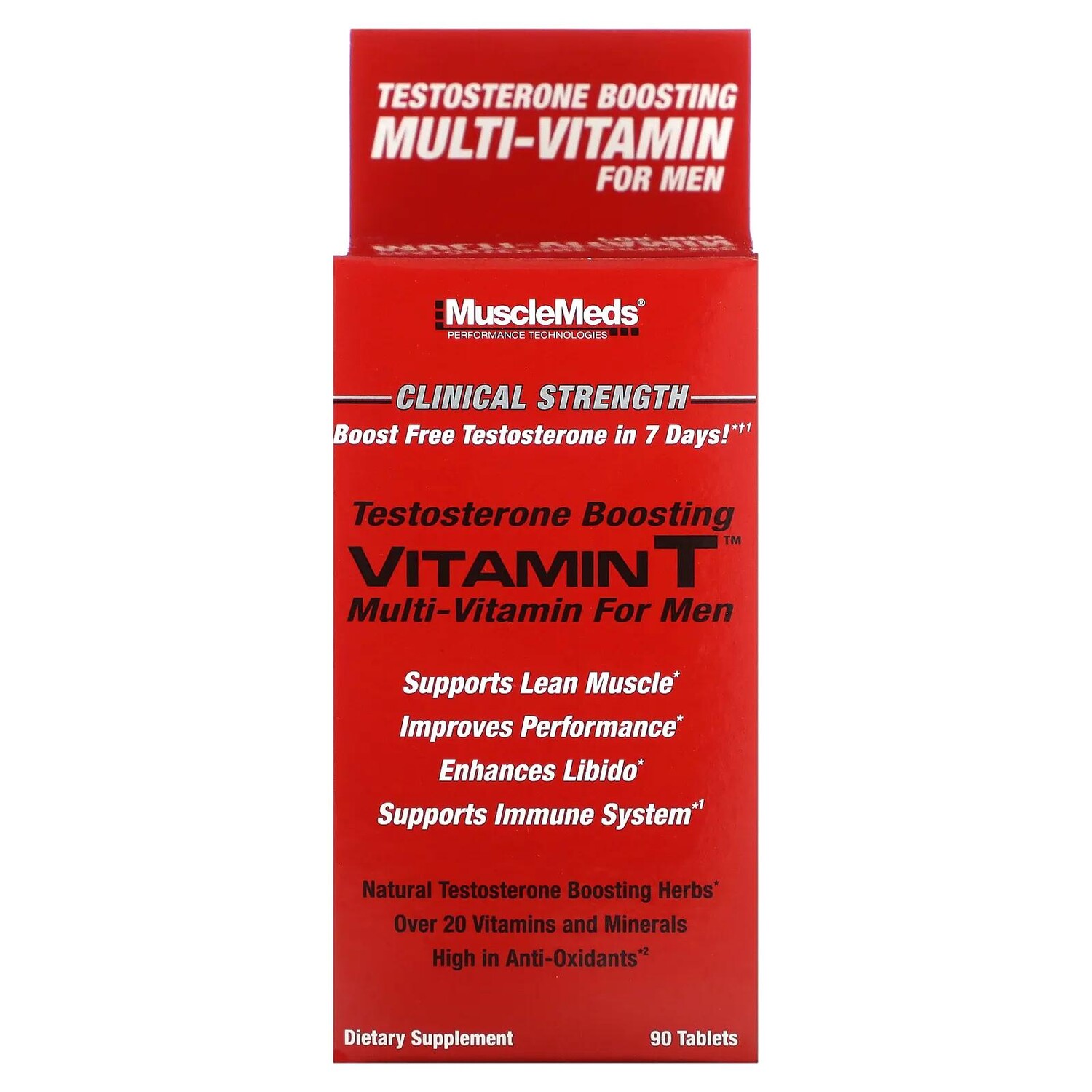 

MuscleMeds Vitamin T Мультивитамин для мужчин 90 таблеток
