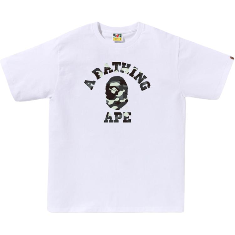 

Футболка Ape head с камуфляжным принтом A BATHING APE, белый