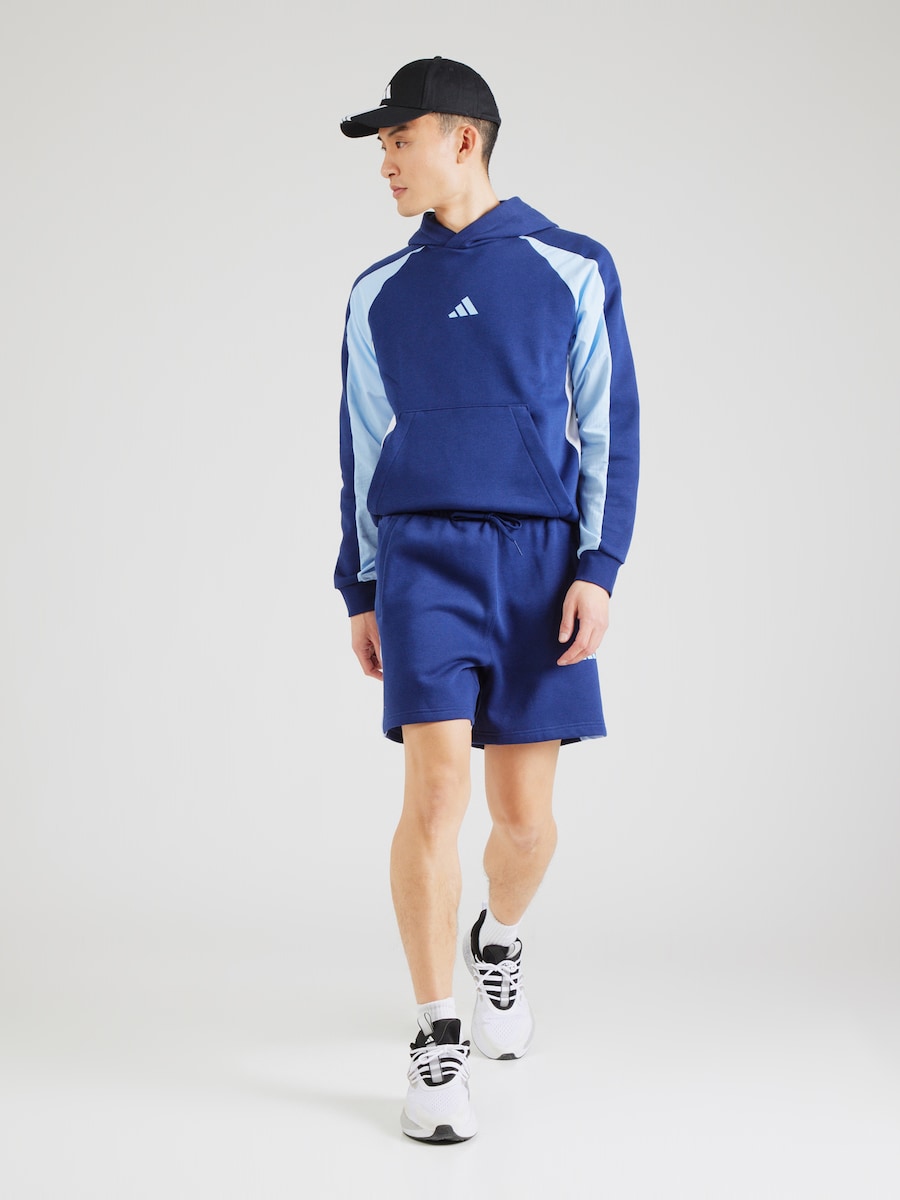 Обычные спортивные штаны ADIDAS SPORTSWEAR ESS, темно-синий/светло-синий — фото 4