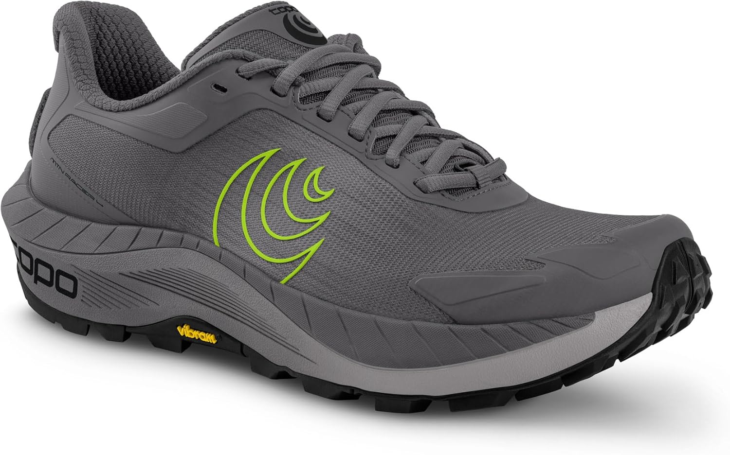 Мужские кроссовки Topo Athletic MTN Racer 4 с легкой конструкцией, удобные, с перепадом пятка-to-подошва 5 мм для трейлового бега, спортивная обувь для трейла, серый — фото 2