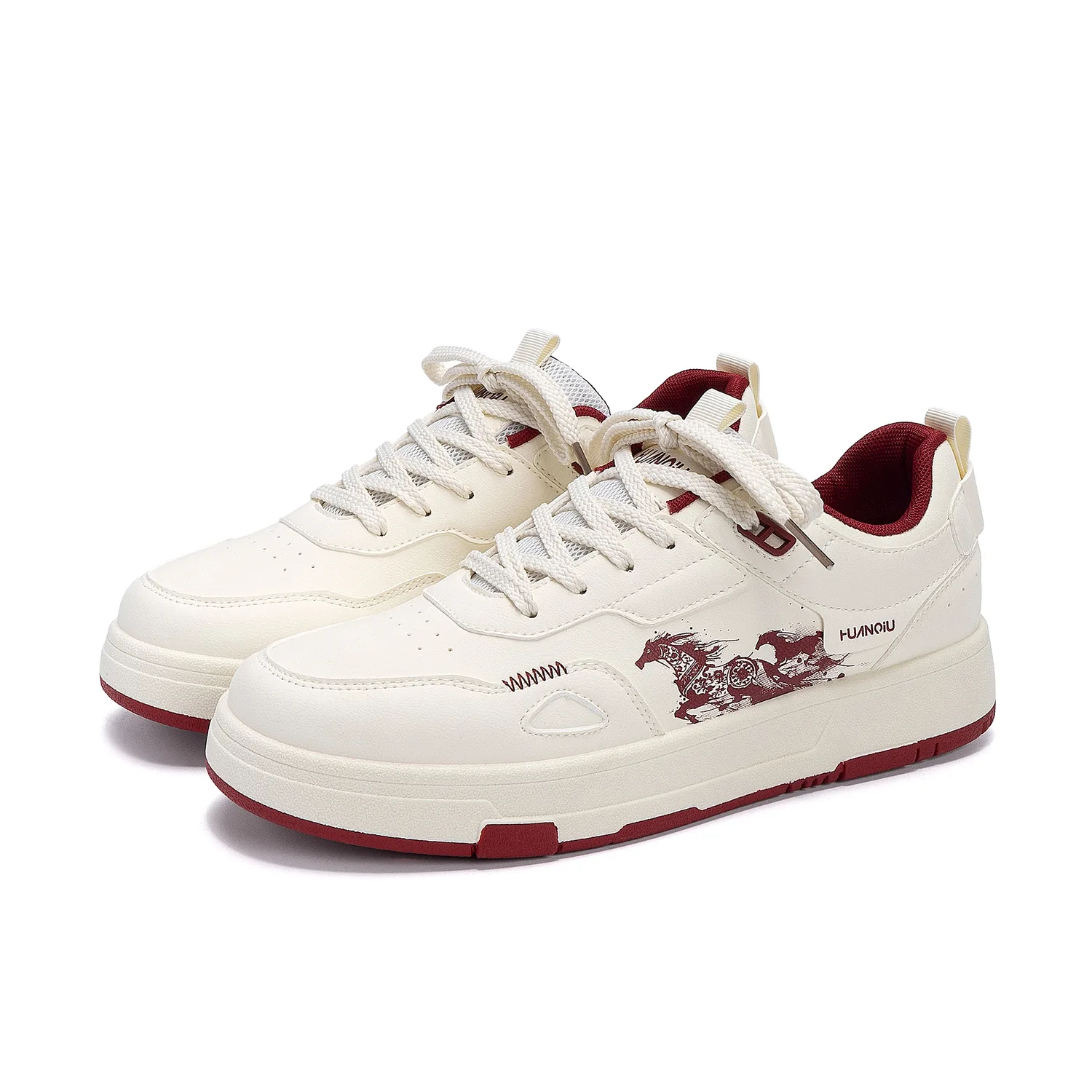 HUANQIU Кроссовки German Army Trainers из синтетической кожи, устойчивые к истиранию, для скейтбординга, мужские — фото 4