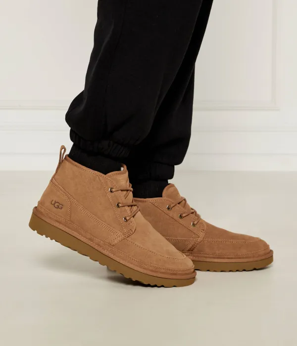 Мужские зимние ботинки Ugg Neumel moc замшевые утепленные, коричневый — фото 2