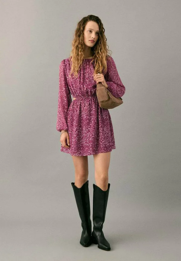 Платье для подростков на каждый день Mango Kids, Bordeaux