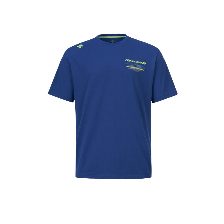 

Футболка мужская в спортивном стиле Descente, цвет BK-BK