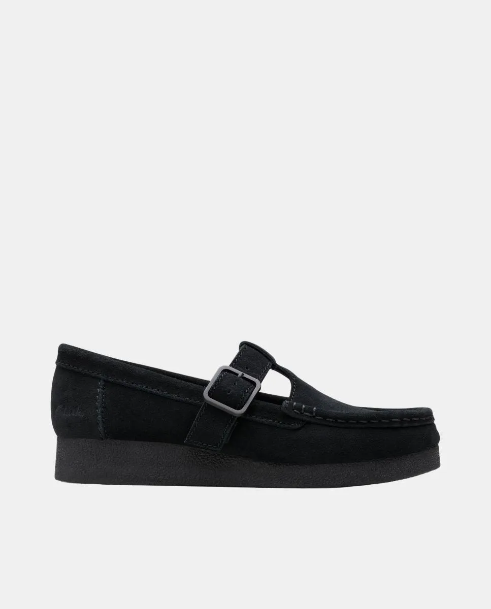 Ботинки WallabeeEVOBar из замши с резиновой подошвой Clarks, черный
