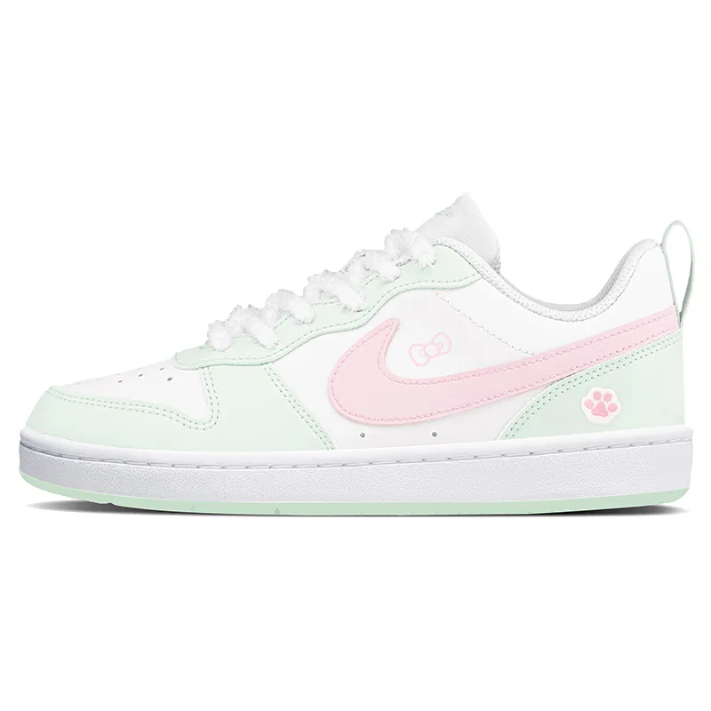 Кроссовки для скейтбординга Nike Court Borough Meow Claw Pink Green