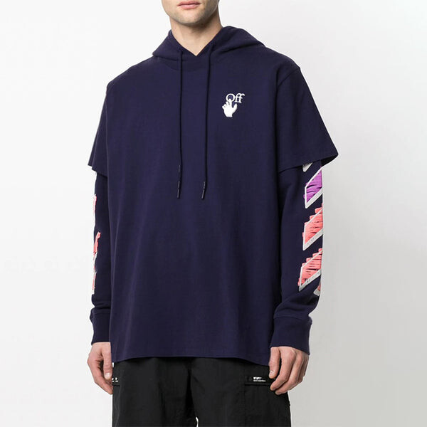 Толстовка men's ss21 purple Off-White, фиолетовый — фото 3