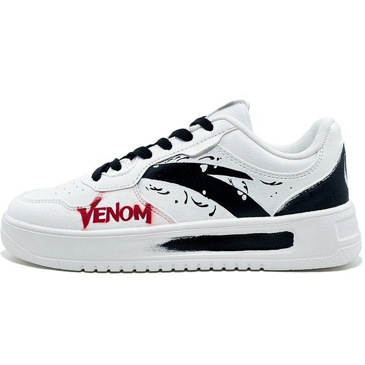 

ANTA Кроссовки для скейтбординга Venom's Parasite Anti Slip, износостойкие, мужские, черные, белые, красные