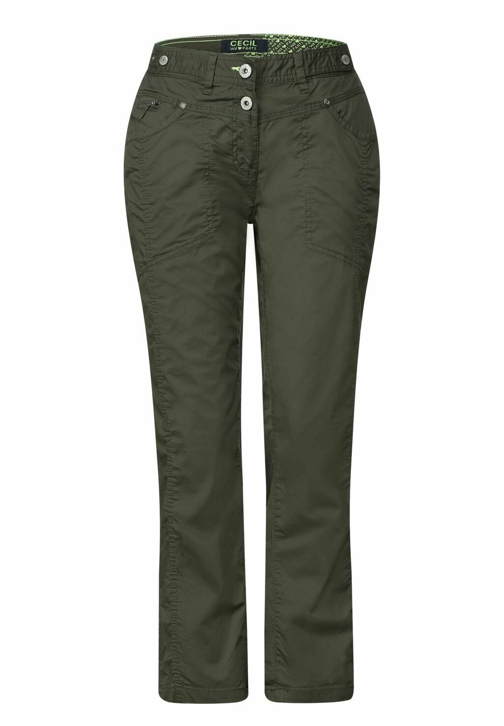 

Брюки CASUAL FIT IN UNIFARBE Cecil, оливковый