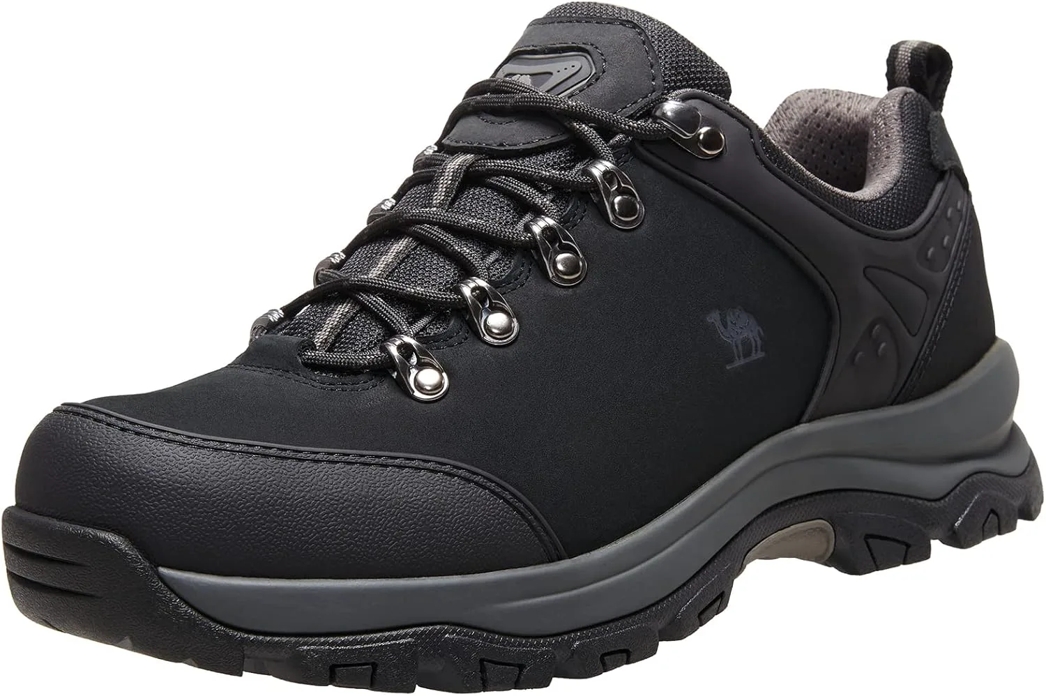 

Мужские походные ботинки CAMEL CROWN, низкие треккинговые кроссовки для улицы, водонепроницаемые кожаные кроссовки для прогулок по тропам, черный