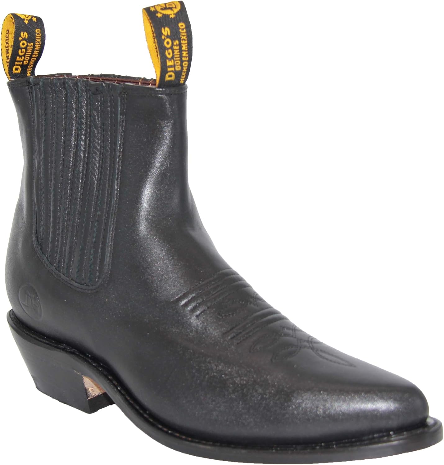 

Мужские короткие ковбойские ботинки Western из натуральной кожи The Western Shops, черный