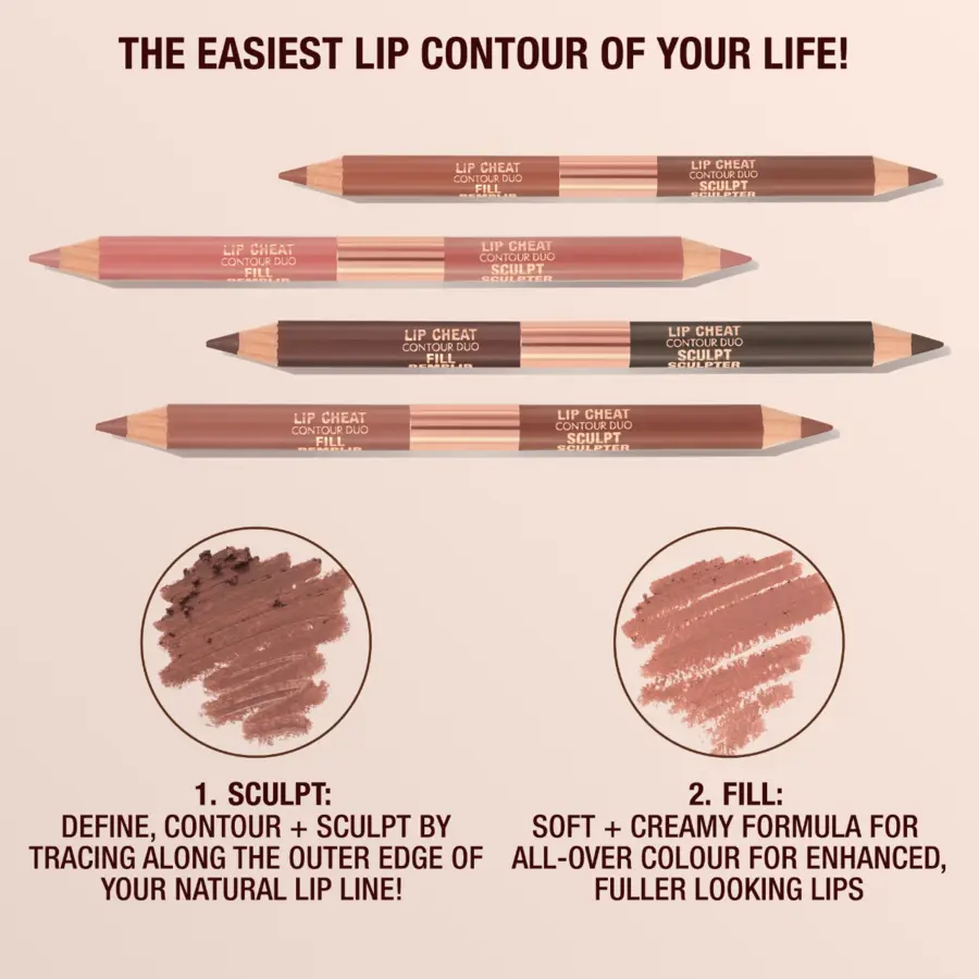 Карандаш для губ Charlotte Tilbury Super Nudes Lip Cheat Contur Duo, Fair — фото 4
