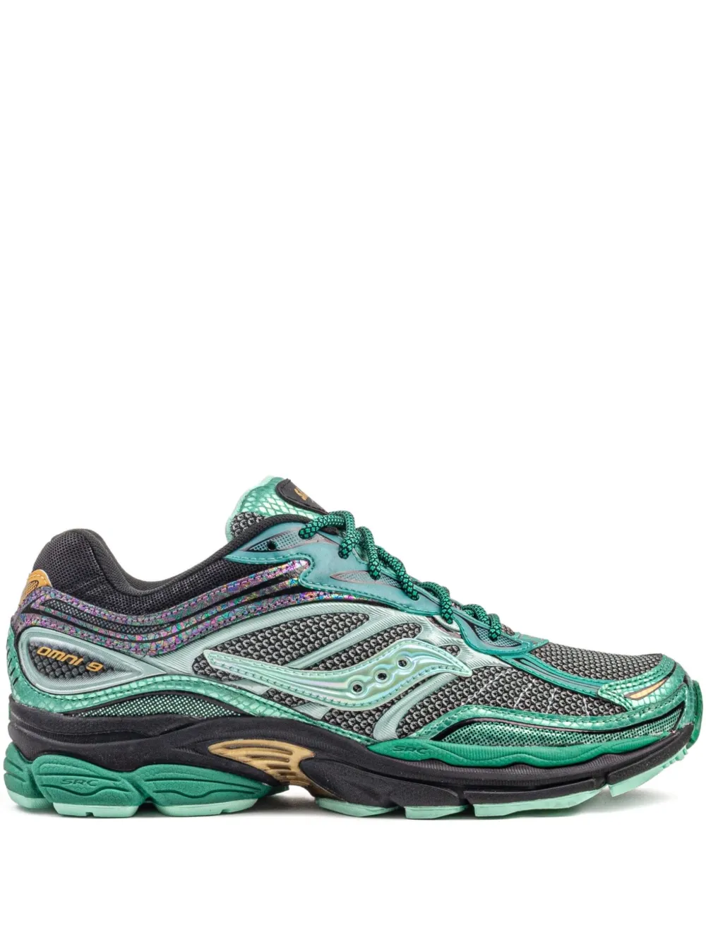 

Кроссовки Progrid Omni 9 Green Glowaconstrictor Saucony, золотистый