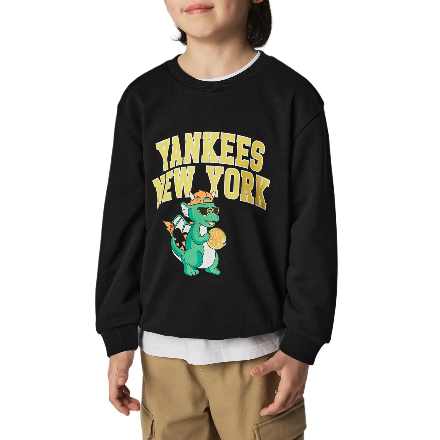 MLB Свитшот New York Yankees Year Of The Dragon Limited Edition Collection SS24 Black Kids' — фото 4
