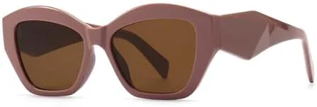 

Модные солнцезащитные очки для женщин 2026 года, винтажные квадратные солнцезащитные очки в стиле ретро, ​​черные женские очки «кошачий глаз» MTZJH, Purple