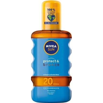 

Солнцезащитный и бронзирующий защитный спрей-масло SPF 20 200 мл Nivea