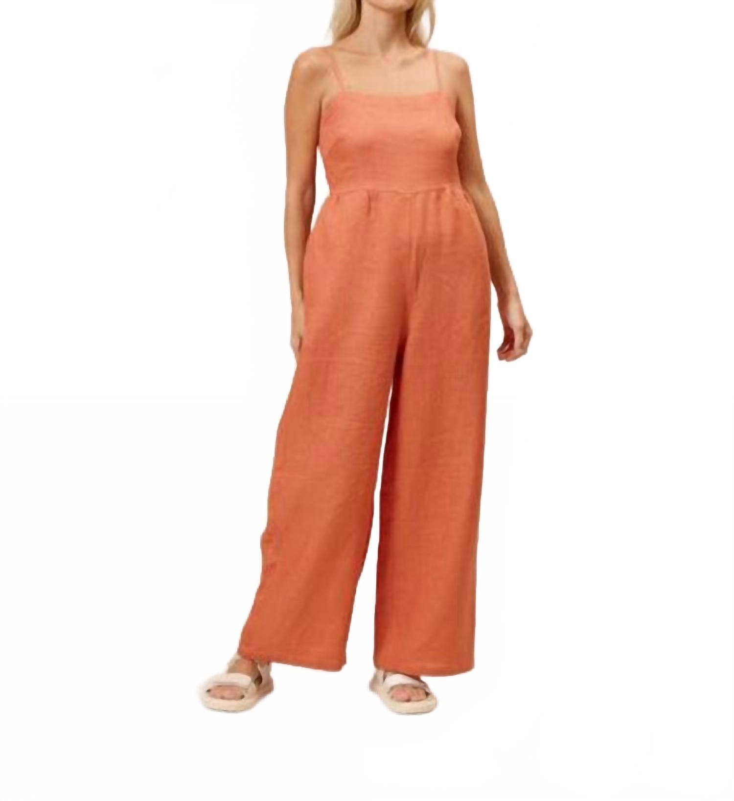 

Lucy Paris Комбинезон McCarthy в терракотовом цвете, оранжевый