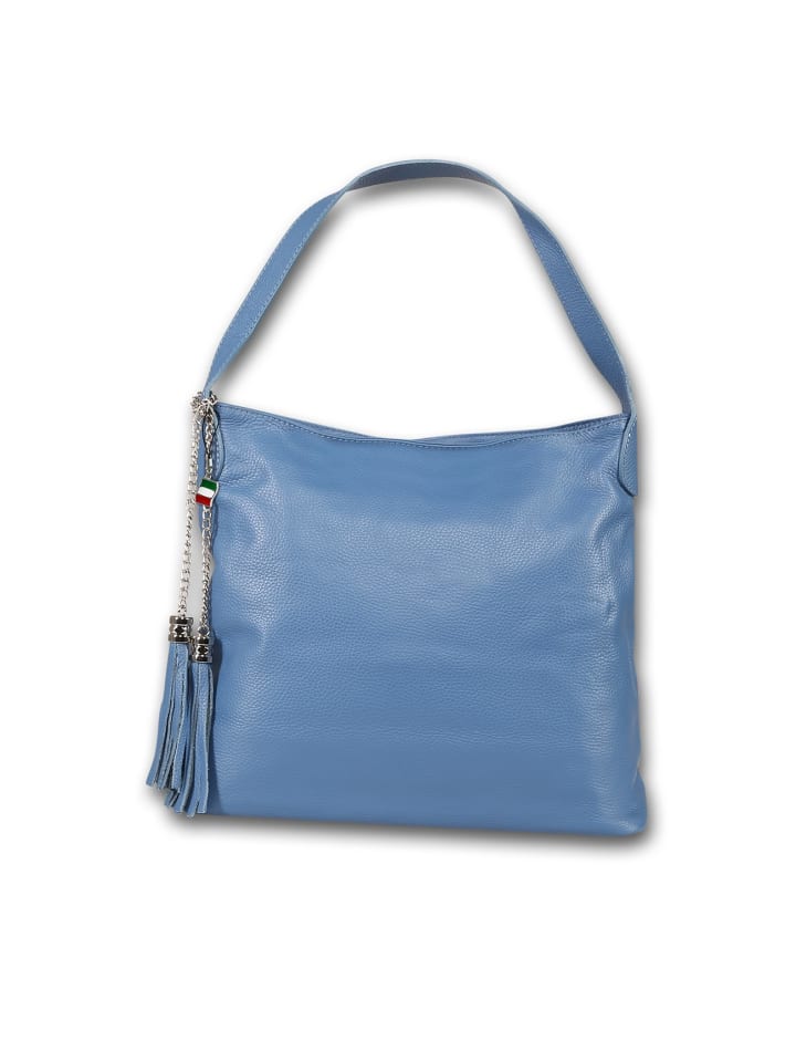 

Кожаная сумка через плечо Florence, джинсово-синего цвета, около 40 см Florence