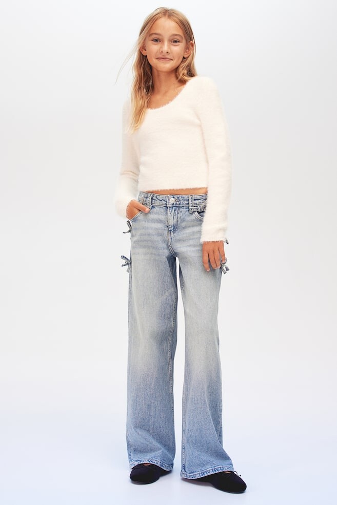 

Широкие джинсы H&M, синий