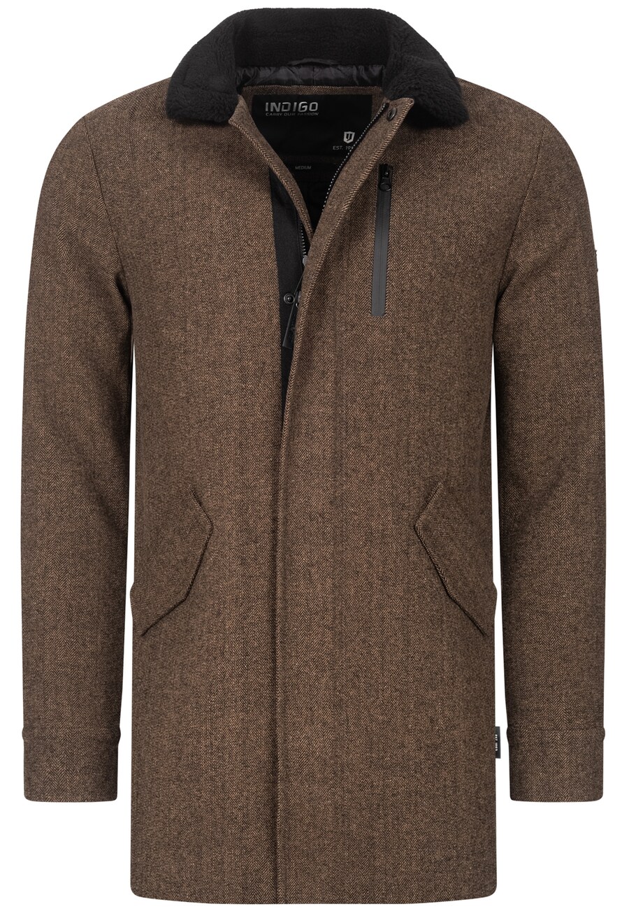 

Демисезонное пальто INDICODE JEANS, mottled brown