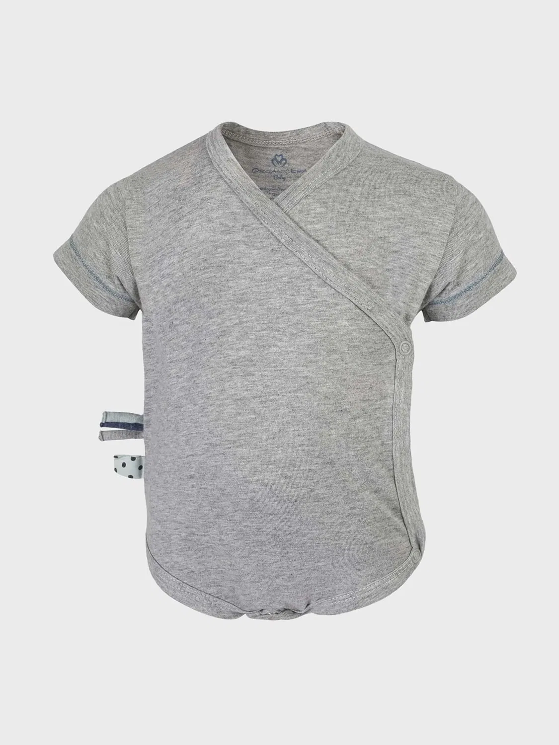 Комбинезон/боди 'OrganicEra Organic Baby S/S Kimono Body' Organicera, Grey