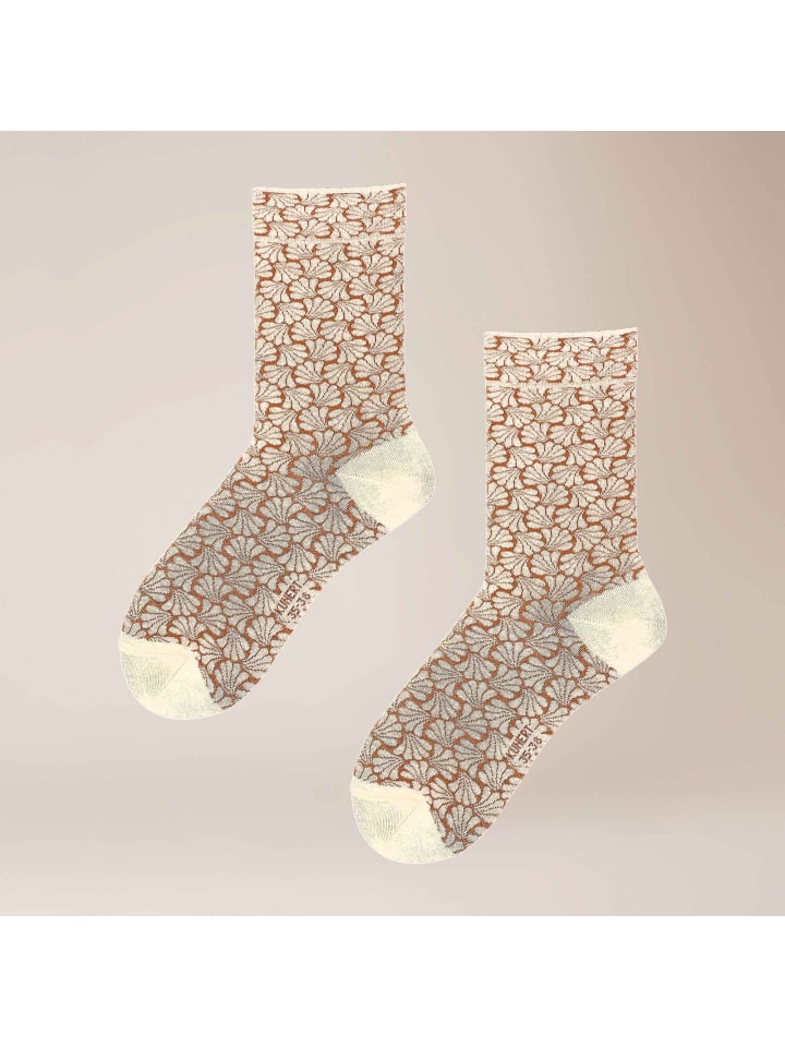 

Носки Ornamental Citynight, приятные для кожи, в цвете ночной бежевый Kunert